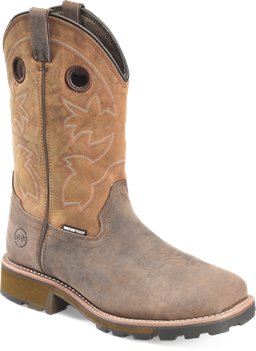 Medium Brown Double H Boot ABNER COMP TOE